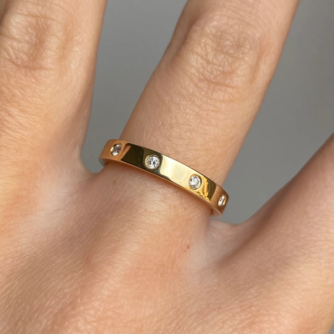 The Beauty Crystal Gold Ring - VistaVistaVISIONS