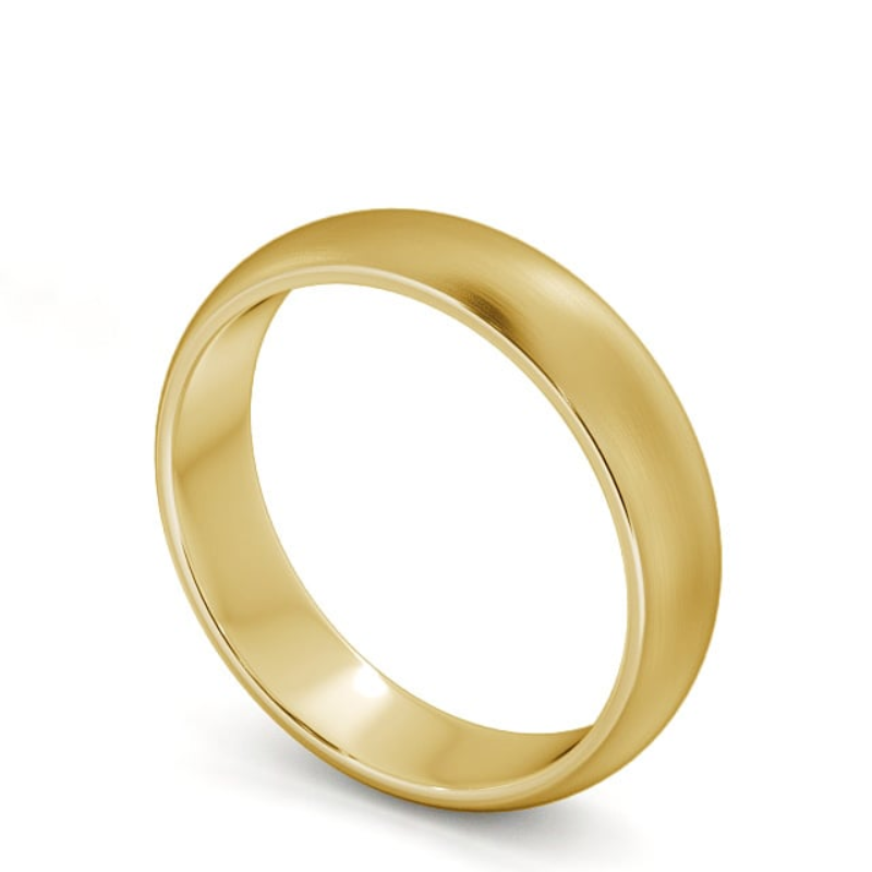 18ct Gold Plated Unisex Band Ring - VistaVistaVISIONS