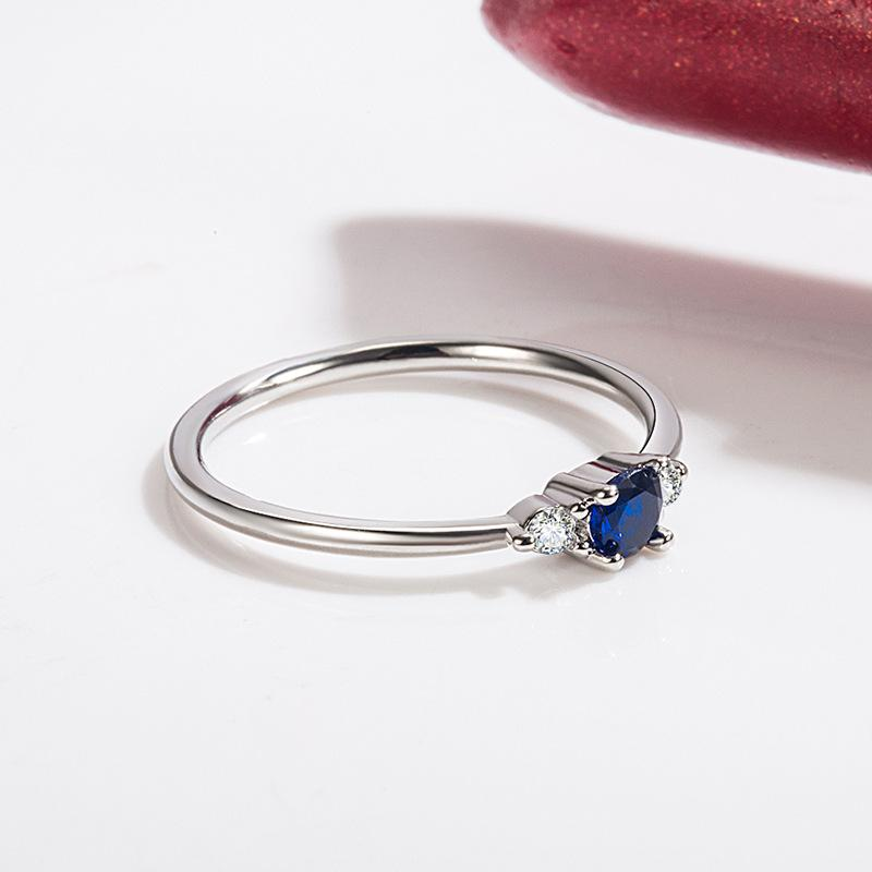 925 Sterling Silver Sapphire Ring - VistaVistaVISIONS