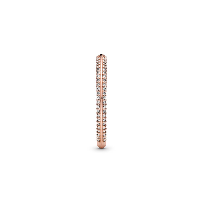 Rose Gold Love Heart Womens Band Ring - VistaVistaVISIONS