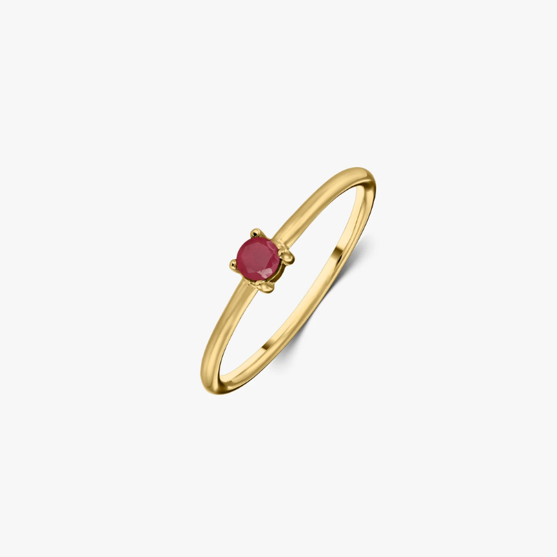 Shining Ruby Gold Ring