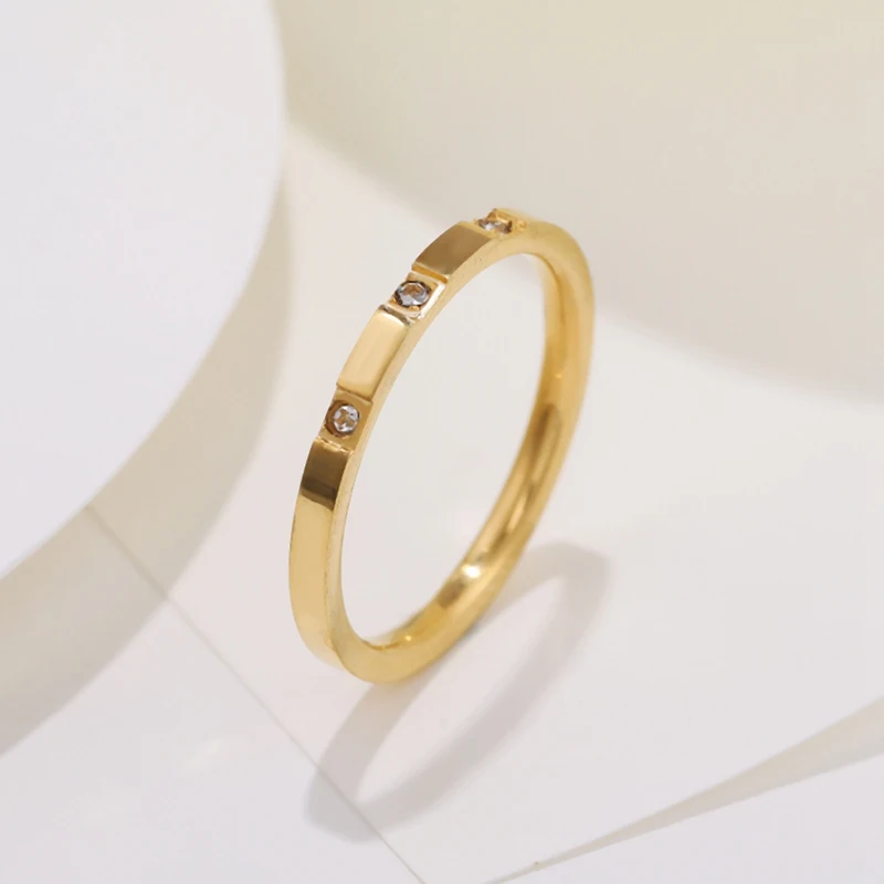 Trilogy Lab Grown Diamond Gold Plated Ring - VistaVistaVISIONS
