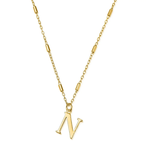 Gold N Initial Necklace - VistaVistaVISIONS