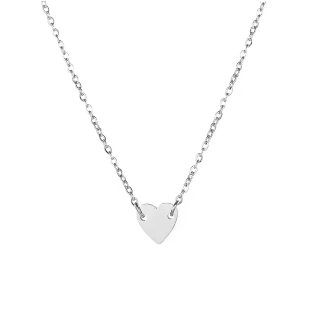 Adjustable Stainless Steel Small Heart Pendant Necklace