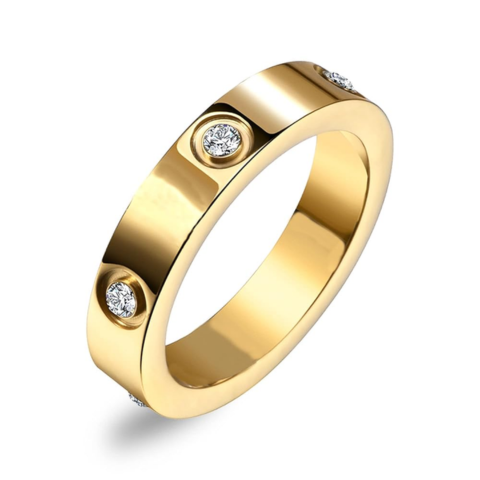 The Beauty Crystal Gold Ring - VistaVistaVISIONS