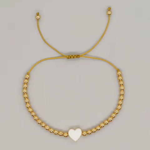 Gold Heart Charm Bracelet - VistaVistaVISIONS