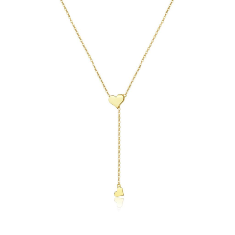 Gold Heart Pendant Adjustable Necklace - VistaVistaVISIONS