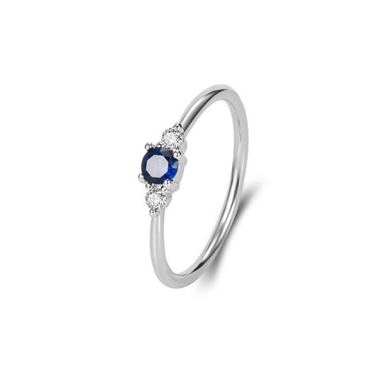 925 Sterling Silver Sapphire Ring - VistaVistaVISIONS