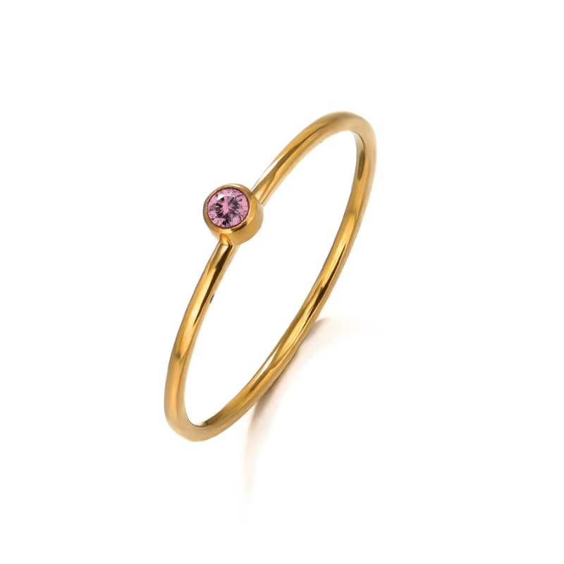 Minimalist Tourmaline Gold Ring