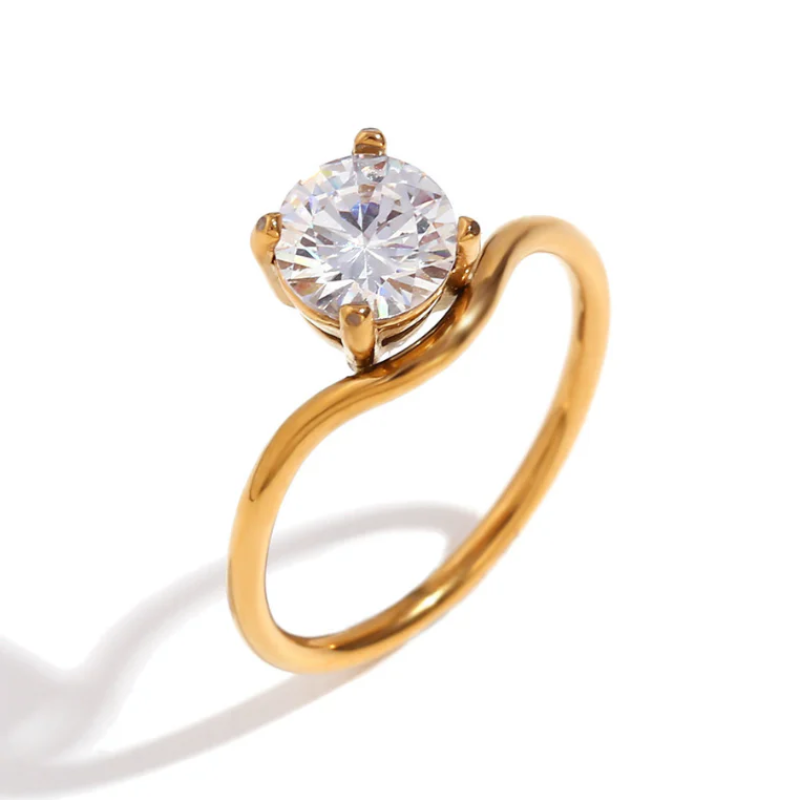 Solitaire-Zircon-Stone-Gold-Ring