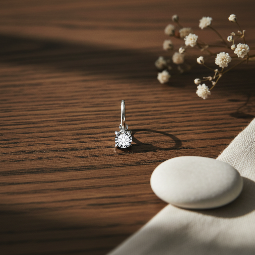 Silver Zircon Drop Earring — Dark Oak Lifestyle